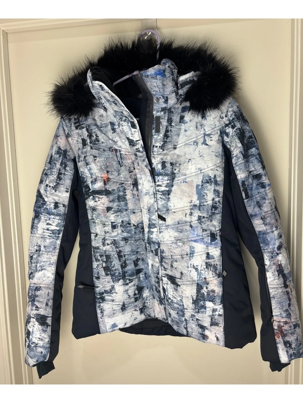 Obermeyer Tuscany II Women’s 4 Ski Jacket Faux Fur Hood Waterproof Snow Coat